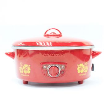 HANABISHI กระทะไฟฟ้า รุ่น HEP-10 ฝาแดง